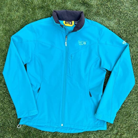 Mountain Hardwear Offwidth Tufstretch Softshell Full Zip Windbreaker Jacket sz M - Picture 1 of 12